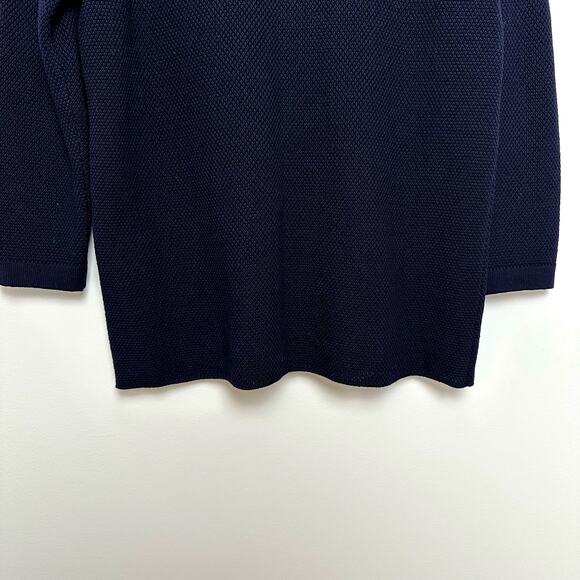 Saint James 100% Wool Long Cardigan Navy 10 - Picture 7 of 10